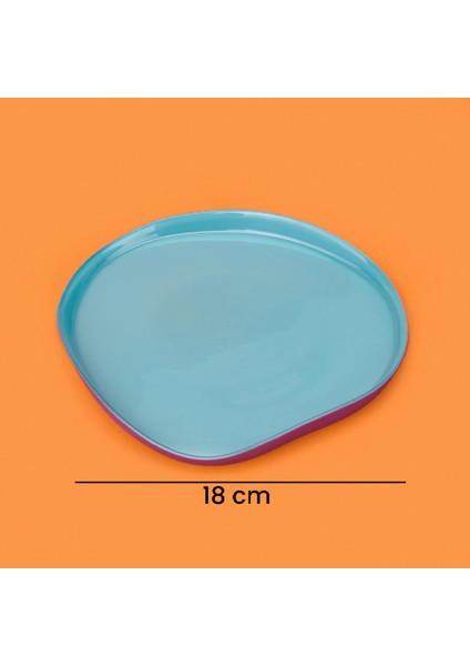 Kitchen Istanbul Dik Kenarlı 4'lü Pasta Seti – Mor / Mavi - 18 cm indirimleri