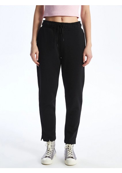 Xsıde Siyah Kadın Beli Lastikli Düz Eşofman Altı fırsatları