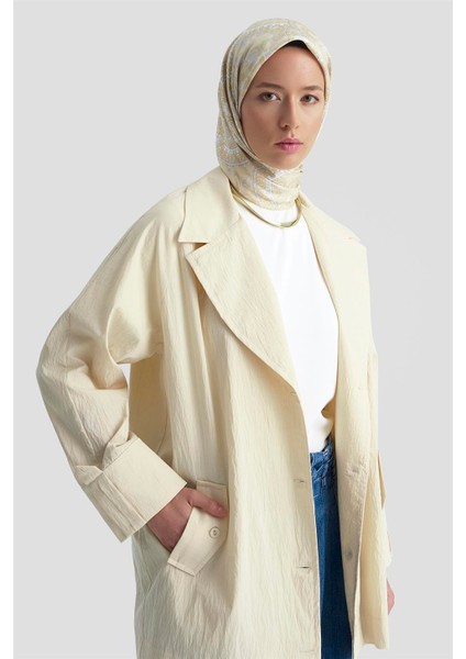 Pamuk Karışımlı Ceket 25KD4009 Kum fiyatları