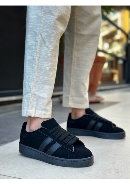 BA0235 Boa Iki Çizgili Siyah Taban Erkek Günlük Ayakkabı