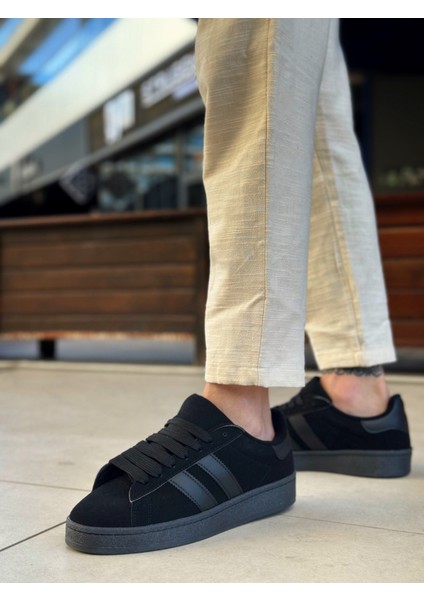 BA0235 Boa Iki Çizgili Siyah Taban Erkek Günlük Ayakkabı modelleri