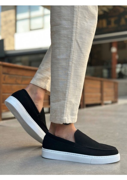 BA0241 Bağcıksız Yüksek Taban Siyah Süet Erkek Ayakkabı fiyatları