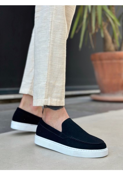 BA0241 Bağcıksız Yüksek Taban Siyah Süet Erkek Ayakkabı fırsatları