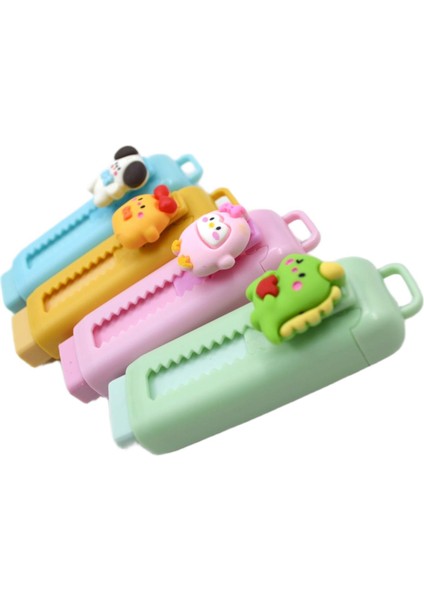 Dino Friends Sürgülü Silgi (ER-4535) 4 Adet modelleri