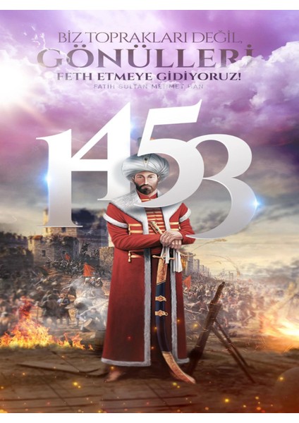 1453 Istanbulun Fethi,arka Fon Kumaş,okul Etkinlik, 150X200