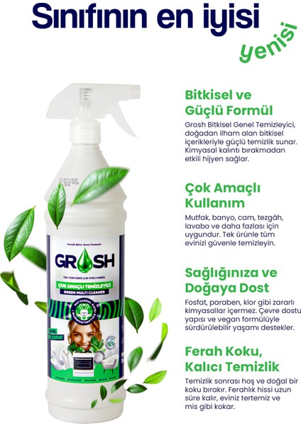 Vegan Çok Amaçlı Ultra Güçlü Leke Çıkarıcı Sprey (Büyük Boy) - GRS-L001 fiyatları