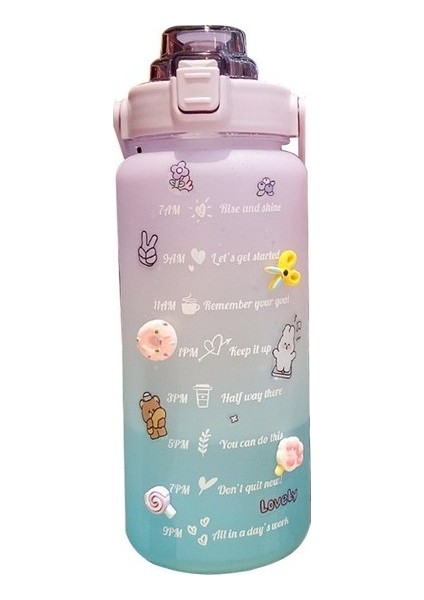 Wb 2000 ml Büyük Kapasiteli Spor Su Şişesi (Yurt Dışından)