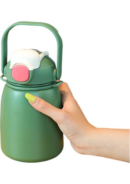 Puni 800 Ml. Çocuk Suluklar Mataralar Yalıtım Bardağı Paslanmaz Çelik Taşınabilir Saman Su Şişesi (Yurt Dışından)