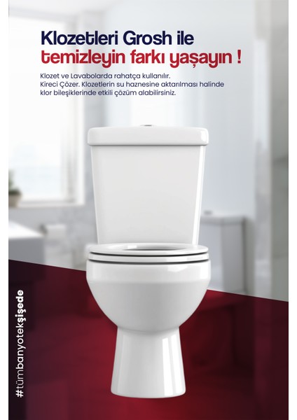 Ultra Güçlü Banyo Temizleyici ve Kireç Çözücü Sprey (Büyük Boy) - GRS- B001 fırsatları