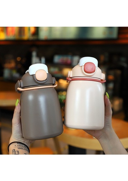 Puni 800 Ml. Çocuk Suluklar Mataralar Yalıtım Bardağı Paslanmaz Çelik Taşınabilir Saman Su Şişesi (Yurt Dışından) fırsatları