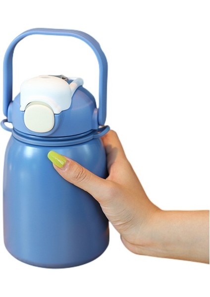 Puni 800 Ml. Çocuk Suluklar Mataralar Yalıtım Bardağı Paslanmaz Çelik Taşınabilir Saman Su Şişesi (Yurt Dışından)