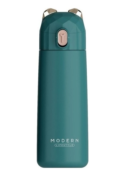 Modern Ayı Termos Bardak Sevimli Su Bardağı Açılır Kapaklı Içme Bardağı (Yurt Dışından)