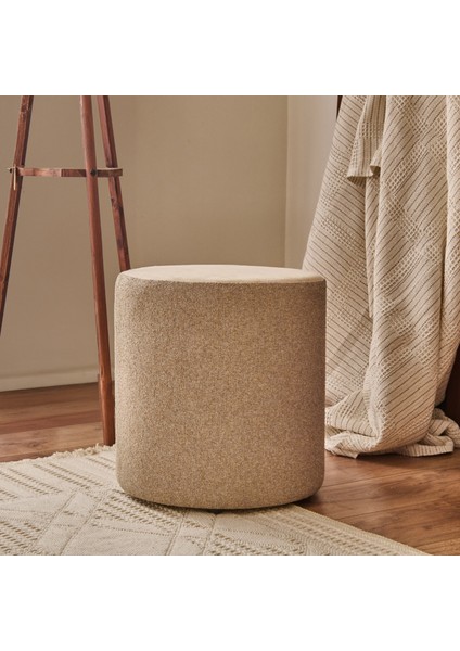 Milan Puf - Krem - 42X40X40 cm