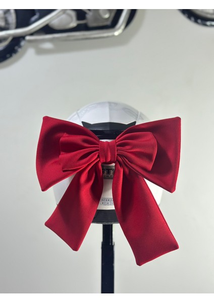 Motor & Motosiklet Kırmızı Çift Fiyonk Kask Aksesuarı Kask Dış Aksesuar