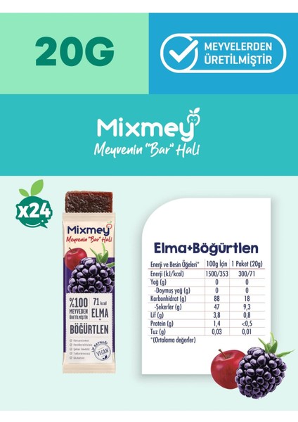 Böğürtlen Meyve Barı 24 Adet | Sağlıklı Atıştırmalıklar – Vegan, Glutensiz, Koruyucusuz 20g x 24adet modelleri