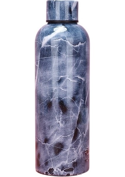 Mermer Desenli Su Şişesi Paslanmaz Çelik Termos Bardak Su Isıtıcısı (Yurt Dışından)