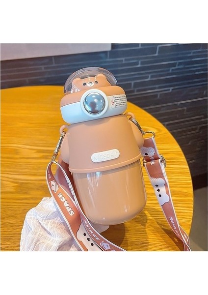 Havacılık Ayı Göbek Termos Bardak Kızlar Büyük Kapasiteli Su Bardağı (Yurt Dışından)