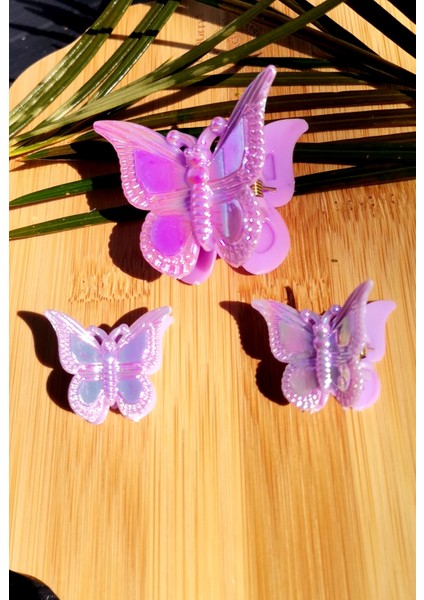 Lüks Figürlü Üçlü Kelebek Kıstırma Toka