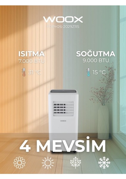 9000BTU, Isıtma & Soğutma Özellikli Taşınabilir Mobil Klima fiyatları
