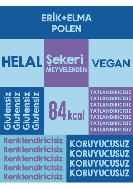 Bee Polen Erik Meyve Barı 24 Adet | Sağlıklı Atıştırmalıklar – Glutensiz, Koruyucusuz 25gr X 24 Adet fırsatları