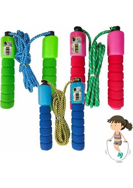 Sayaçlı Atlama Ipi Saplı Antrenman Aleti Ip Egzersiz Evde Spor