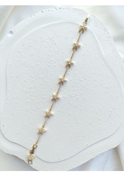 Gold Yıldızlı Bileklik