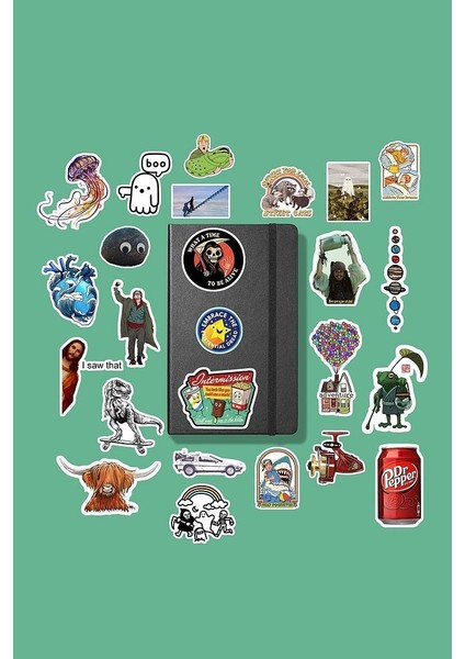 Karışık Retro Random Sticker Paketi /bullet Journal Defter Çıkartma Ajanda Laptop Etiket