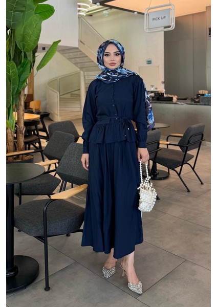 Fırfırlı Etek Gömlek Ikili Takım fırsatları