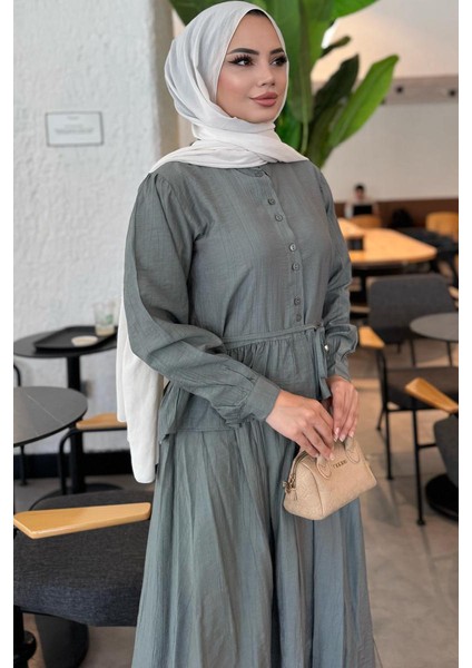 Fırfırlı Etek Gömlek Ikili Takım