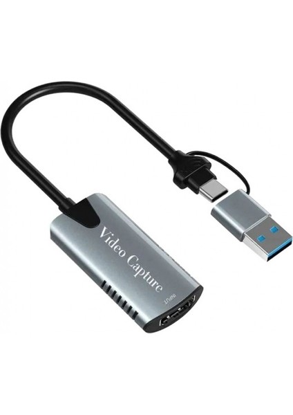 HDMI Video Capture Kartı Type-C - Usb-A 3.0 To 4K 60Hz 1080P