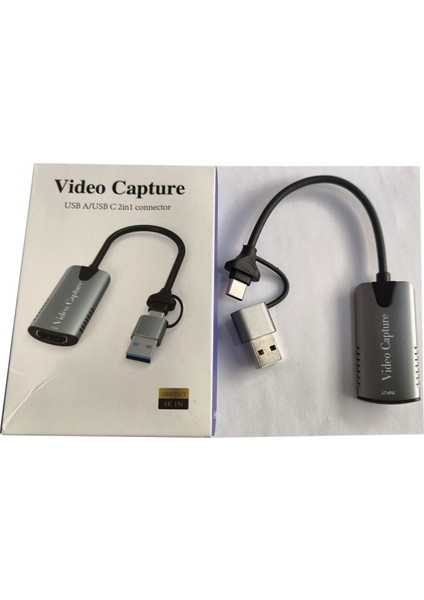 HDMI Video Capture Kartı Type-C - Usb-A 3.0 To 4K 60Hz 1080P fırsatları