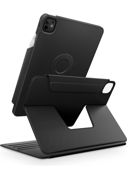IPad Pro 11 M4 Çip 2024 Kılıf Manyetik Kapak Rovus Snapmount 360° Dönen Mıknatıslı Kapak