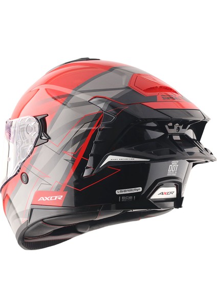 Brutale Surges Full Face Parlak Siyah Kırmızı fiyatları