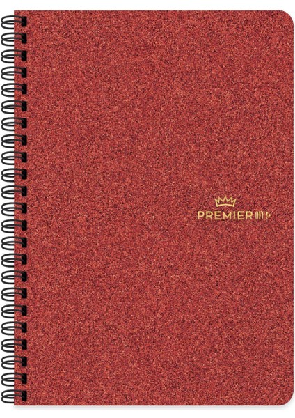 Keskin 17X24 Sert Kapak Ayraçlı Spiralli Premier Ofc4 Defter - Kırmızı