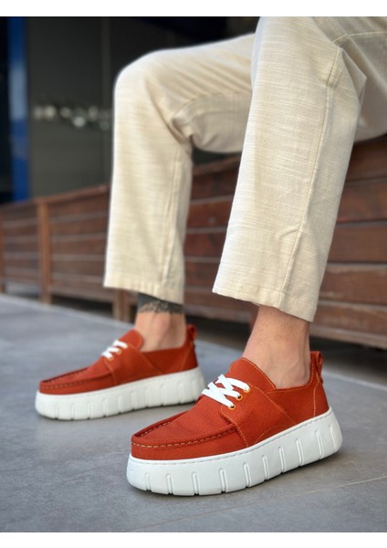 BA0676 Boa Turuncu Keten Yüksek Taban Erkek Yazlık Ayakkabı fırsatları