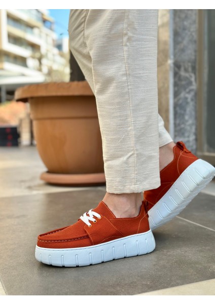 BA0676 Boa Turuncu Keten Yüksek Taban Erkek Yazlık Ayakkabı indirimleri