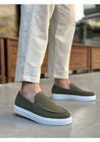 BA0241 Bağcıksız Yüksek Taban Haki Süet Erkek Ayakkabı fiyatları