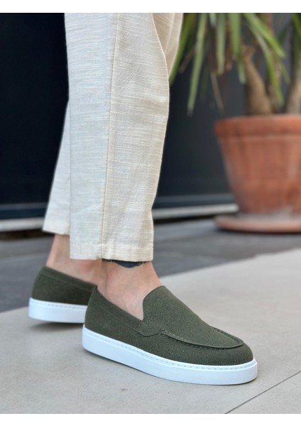 BA0241 Bağcıksız Yüksek Taban Haki Süet Erkek Ayakkabı fırsatları