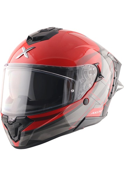 Brutale Surges Full Face Parlak Siyah Kırmızı fırsatları