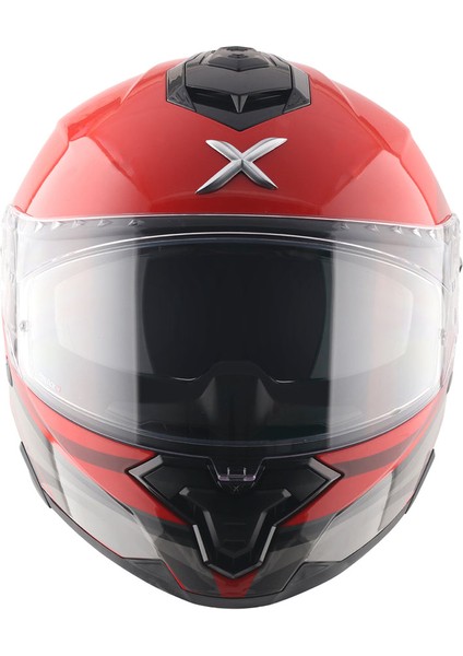 Brutale Surges Full Face Parlak Siyah Kırmızı indirimleri