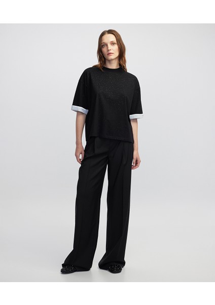 Nakışlı Colorblock Tişört IW6250070075001 fiyatları