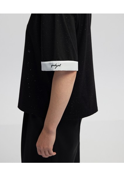 Nakışlı Colorblock Tişört IW6250070075001 fırsatları