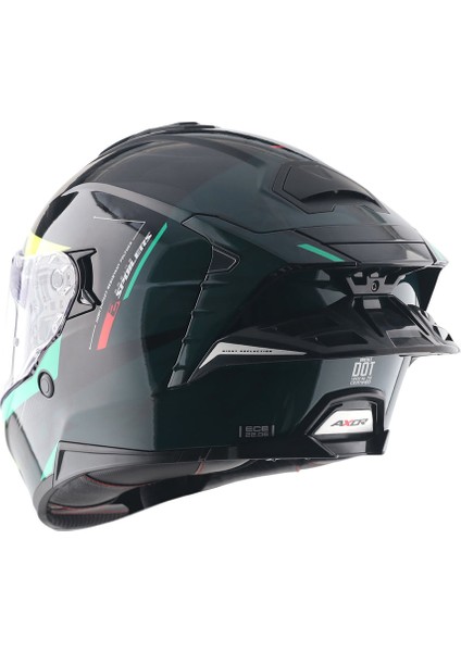 Brutale Kryptıc Full Face Parlak Siyah Yeşil fiyatları