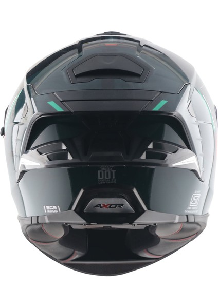 Brutale Kryptıc Full Face Parlak Siyah Yeşil modelleri