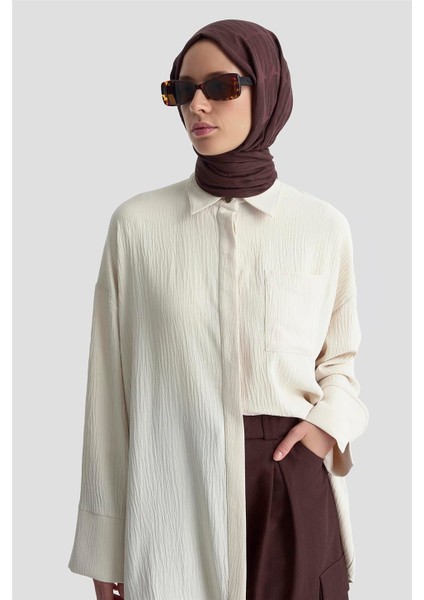 Cepli Basic Gömlek 25KD4003 Kum fırsatları