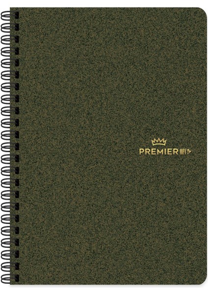 Keskin 17X24 Sert Kapak Ayraçlı Spiralli Premier Ofc4 Defter - Yeşil