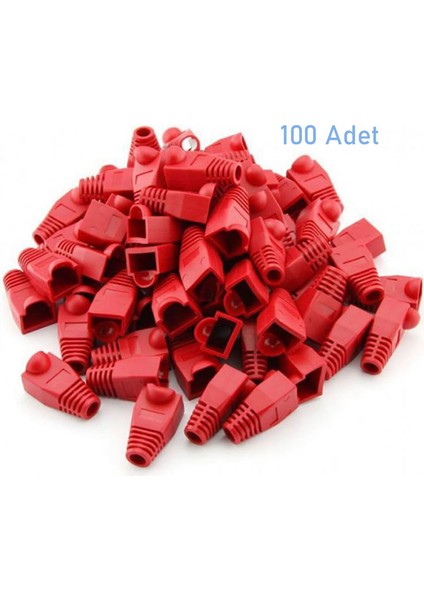 RJ45 Konnektör Için Koruyucu Plastik Kılıf Rj 45 Cover Kırmızı 100 Adet fırsatları