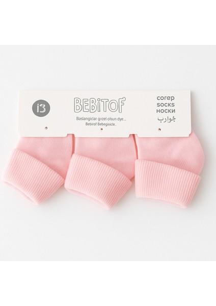 Bebitof Yenidoğan 9’lu Bebek Çorap Seti – Beyaz, Krem, Pembe | %100 Pamuk, Yumuşak ve Rahat modelleri