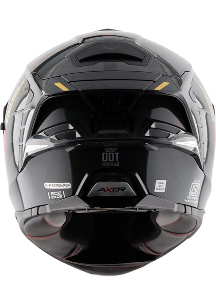 Brutale Kryptıc Full Face Parlak Siyah Sarı modelleri