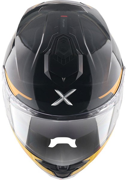 Brutale Kryptıc Full Face Parlak Siyah Sarı